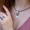 Carpet Ring, Statement Silver Ring, vintage ring, Boho Statement Ring, Handmade jewelry, Armenian jewelry, long ring