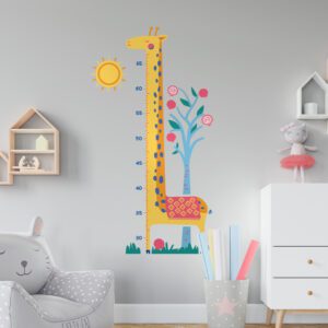Giraffe Height Chart Removable Wall Decal