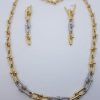 Gold/Diamond Necklace & Earring Set--By Order