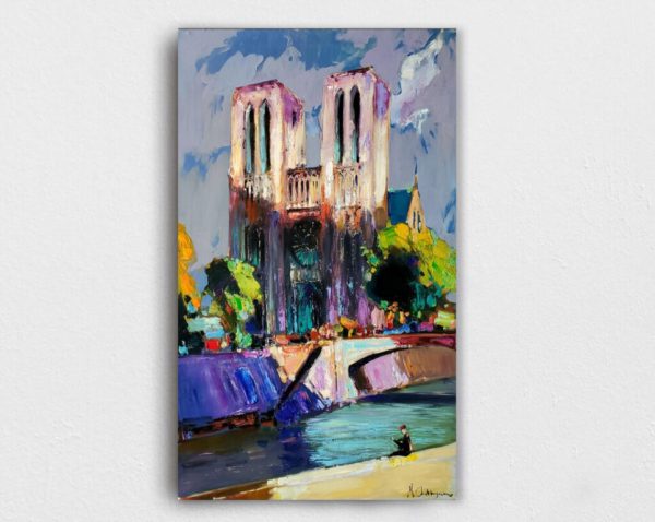 Painting of Notre Dame Cathedral