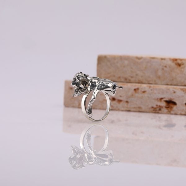 "Dalmatian" Silver Ring