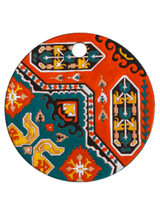ARMENIAN DECORATIVE CERAMIC CHEESEBOARD