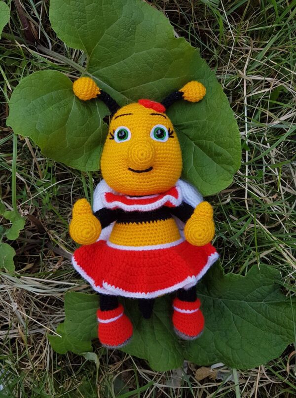 Knitted Bee Doll