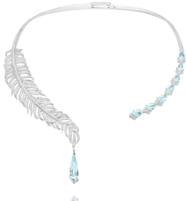 Gold Diamond & Topaz Necklace