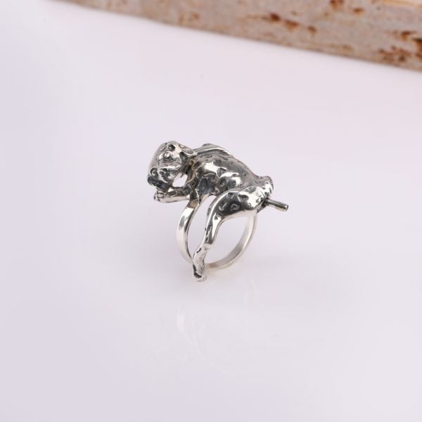 "Dalmatian" Silver Ring