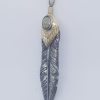 Gold Feather Pendant