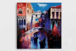 Painting of Venice canal