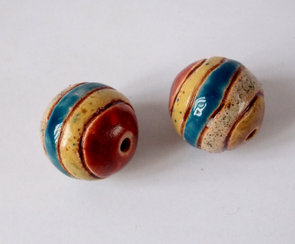 Handmade Ceramic Beads Set