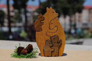 “Bears Family” Wooden Toy