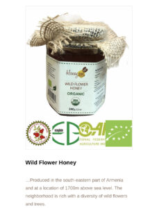 Wild Flower Organic Honey