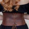 Handmade corset made of genuine leather