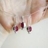 "Pomegranate" Silver Jewelry Set