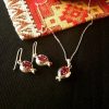 "Pomegranate" Silver Jewelry Set