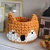 "Fox" Knitted Basket