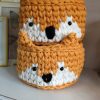 "Fox" Knitted Basket