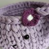 Handmade knitted basket for children’s bedroom / Little rabbit
