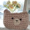Handmade knitted basket for children’s bedroom / Ro's Bear