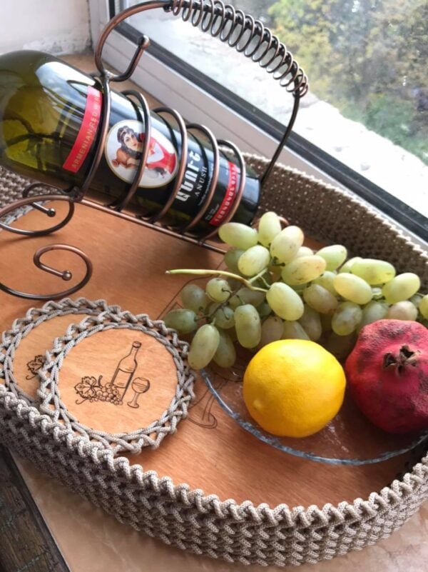 Wooden Wine Tray