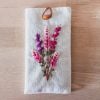 Flower Embroidered Mini Pouch