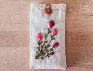 Embroidered Mini Pouch