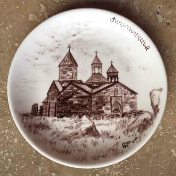 Armenian Churches & Monasteries On Ceramic Plates