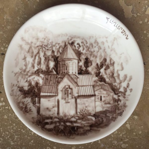 Armenian Churches & Monasteries On Ceramic Plates