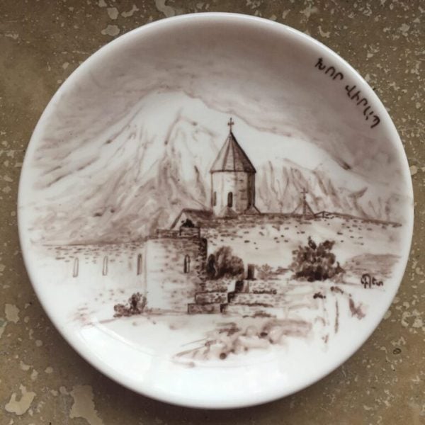 Armenian Churches & Monasteries On Ceramic Plates