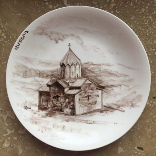 Armenian Churches & Monasteries On Ceramic Plates