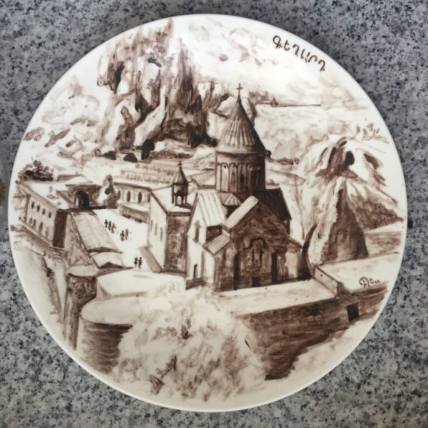 Armenian Churches & Monasteries On Ceramic Plates