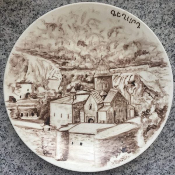 Armenian Churches & Monasteries On Ceramic Plates