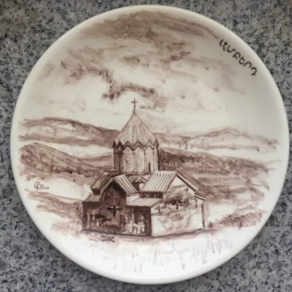 Armenian Churches & Monasteries On Ceramic Plates