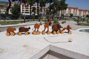 Wooden Animal Train