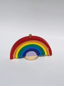 Wooden rainbow