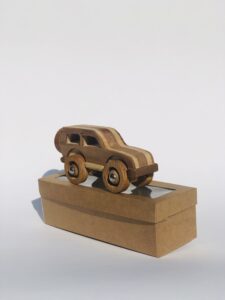 Vintage wooden car