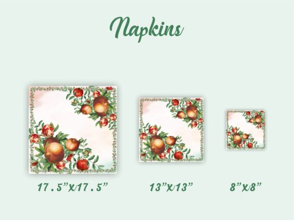 Napkins with Pomegranates