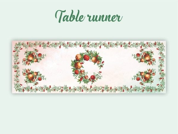 Pomegranate Table Runner