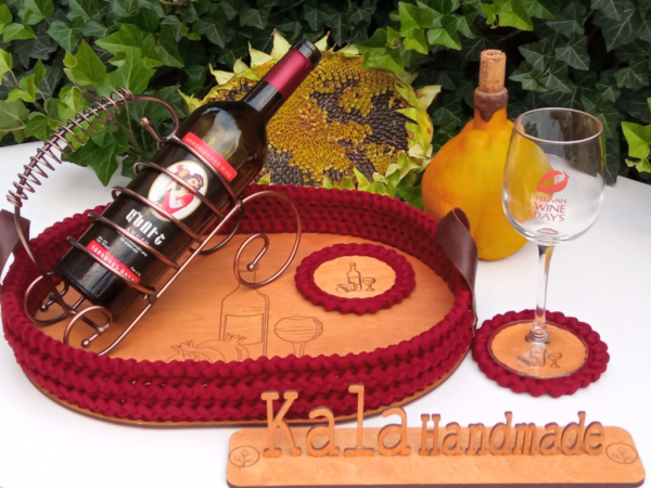 Wooden Wine Tray