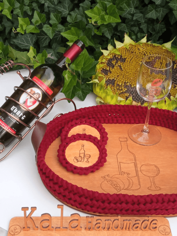 Wooden Wine Tray