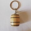 Wooden Barrel Keychain