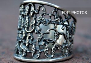 Silver Armenian Alphabet Ring – Primer