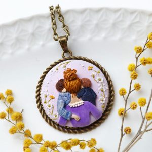 Lilac Necklace “Mother and Sons’