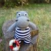 Knitted Hippo Doll