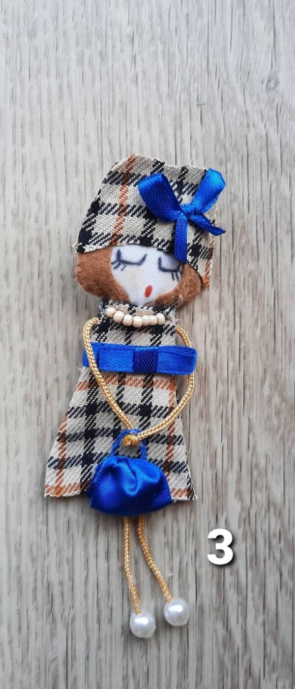 "Miss" Handmade Brooch