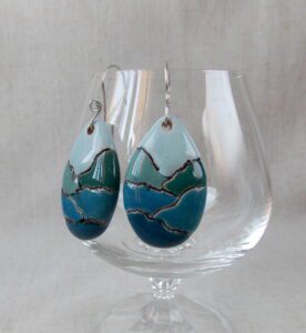 Handmade ceramic earrings