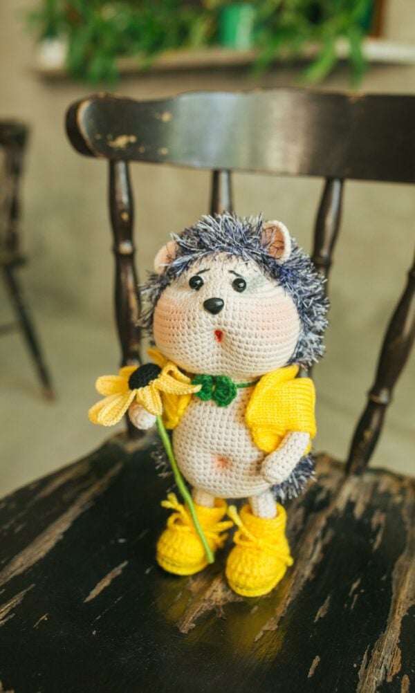 Knitted Hedgehog Doll