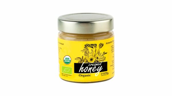 Organic cream- honey "PAMP" 270g.