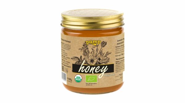Organic honey "PAMP" 500g--FREE SHIPPING