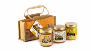 “PAMP” Fatherland’s fragrance honey bundle in a linen bag (3*500g)