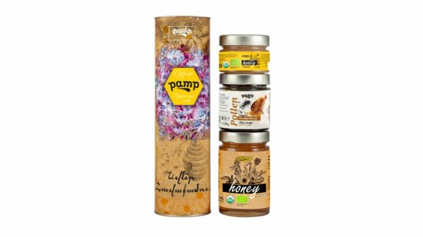 "PAMP" Fatherland's fragrance honey bundle in a tube (430g/160g/100g)