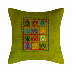 An Armenian embroidered pillow or pillow cover with old Armenian carpet ornaments “Kenats Tsar”